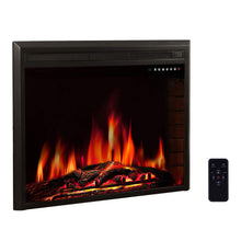 Load image into Gallery viewer, R.W.FLAME 36" Electric Fireplace Insert,Recessed in Wall Freestanding Heater,Large Screen,Touch Screen,Multicolor Flames, Remote Control,750w/1500w,Black