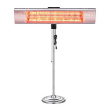 Load image into Gallery viewer, R.W.FLAME Electric Patio Heater, Electric Infrared Heater, Adjustable Standing/Outdoor Infrared Heater, Weather &amp; Dust Proof, High Heat Efficiency, Waterproof IP65 Rated, Line Switch Control, 1500W