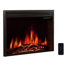 Load image into Gallery viewer, R.W.FLAME 39" Electric Fireplace Insert,Recessed in Wall Freestanding Heater,Large Screen,Touch Screen,Multicolor Flames, Remote Control,750w/1500w,Black