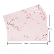 Load image into Gallery viewer, Topadorn Woven Vinyl Placemat Plastic Wipeable Washable Kitchen Dining Table Mat Non Slip Heat Stain Resistant, Pink, Set of 4
