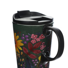 Load image into Gallery viewer, Topadorn Coffee Ceramic Mug Porcelain Latte Tea Cup With Lid in Gift Box 17oz., Give Thanks Flowers