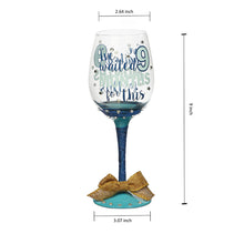 Load image into Gallery viewer, Topadorn Red Wine Glass Hand-Painted Months Boy Claret Cup for Gift Entertaining 12 oz,Blue