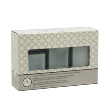 Load image into Gallery viewer, CEDAR HOME Flameless LED Candle  Square Pillar Wax with Remote, Battery Operated, Set of 3, Sage Green