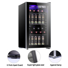 Load image into Gallery viewer, R.W.FLAME 26 Bottle Wine Cooler Refrigerator/Small Wine Cellar/Beer Counter/Wine Showcase, Single Zone Freestanding, Digital Temperature Control, Compressor Cooling System