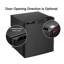 Load image into Gallery viewer, Kismile Compact Refrigerator, Portable Single Door Refrigerator, Home and Office, 1.62 cu ft, Black