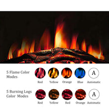 Load image into Gallery viewer, R.W.FLAME 39" Electric Fireplace Insert,Recessed in Wall Freestanding Heater,Large Screen,Touch Screen,Multicolor Flames, Remote Control,750w/1500w,Black