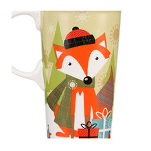 Load image into Gallery viewer, Ceramic Travel Mug for Coffee or Tea Sealed Lid 17 oz.with Gift Box,Fox