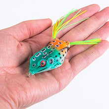 Load image into Gallery viewer, GemanFish Fishing Lures Top Water Floating Weedless Lure Hollow Frog Fishing Lures Soft Topwater Baits with Tackle Box for Bass Snake Head Saltwater Freshwater Fishing
