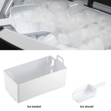 Load image into Gallery viewer, Kismile Stainless Steel Ice Maker Machine for Countertop - 33Lbs/24 Hours - Ice Cubes Ready in 11 Mins, 2.2Lb Ice Storage, Ideal Ice Maker for Home/Office/Bar with Scoop and Basket