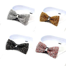 Load image into Gallery viewer, i-VTIES Pre-Tied Bow Tie,Satin,Men's Rhinestone,Crystal Premium Metallic,Multicolored,Adjustable Length