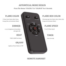 Load image into Gallery viewer, R.W.FLAME 36" Electric Fireplace Insert,Recessed in Wall Freestanding Heater,Large Screen,Touch Screen,Multicolor Flames, Remote Control,750w/1500w,Black
