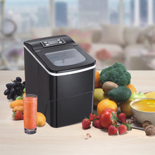 Load image into Gallery viewer, Kismile Ice Maker Machine for Countertop - Makes 26 Lbs of Ice Per 24 Hours - Ice Cubes Ready in 6 Mins, Ideal Ice Maker for Home/Office/Bar with Scoop and Basket, Lcd Display (Black)