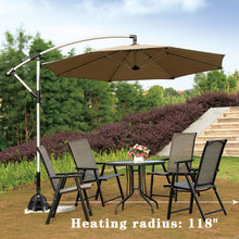 Load image into Gallery viewer, R.W.FLAME Outdoor Patio Umbrella Base Stand Heater, Foot Heater, Outdoor &amp; Indoor Use, PTC Heating Element, 10 ft Warm Area, 1500W