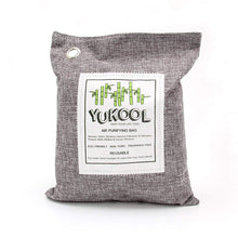Load image into Gallery viewer, YUKOOL Charcoal Air Purifying Bags, 100% Bamboo Activated Charcoal Air Purifier and Air Freshener, Eco-Friendly for Home, 4pcs, 4 x 500g, Grey