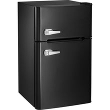 Load image into Gallery viewer, Kismile Compact Refrigerator, 2 Door Refrigerator and Freezer, Dorm or Apartment, 3.3 cu ft, Black