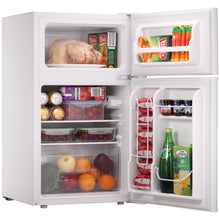 Load image into Gallery viewer, Kismile Compact Refrigerator, 2 Door Refrigerator and Freezer, Dorm or Apartment, 3.3 cu ft, White