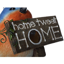 Load image into Gallery viewer, CEDAR HOME Hanging Bird Houses Outdoor Garden Patio Decorative Pet Cottage Resin Birdhouses, Blue