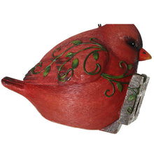Load image into Gallery viewer, CEDAR HOME Hanging Bird Houses Outdoor Garden Patio Decorative Pet Cottage Resin Birdhouses, Red