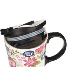 Load image into Gallery viewer, CEDAR HOME Travel Coffee Ceramic Mug Porcelain Latte Tea Cup With Lid in Gift Box 17oz. Sister &amp; Friend, 2 Pack