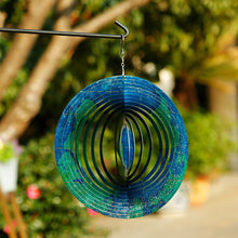 Load image into Gallery viewer, CEDAR HOME Wind Spectrum Spinner Outdoor Hanging Metal Sculpture Garden Figurine Decor Art Ornament Lawn Yard Patio 10", World Travel