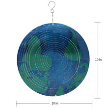 Load image into Gallery viewer, CEDAR HOME Wind Spectrum Spinner Outdoor Hanging Metal Sculpture Garden Figurine Decor Art Ornament Lawn Yard Patio 10", World Travel