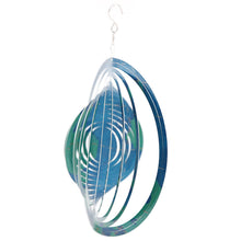 Load image into Gallery viewer, CEDAR HOME Wind Spectrum Spinner Outdoor Hanging Metal Sculpture Garden Figurine Decor Art Ornament Lawn Yard Patio 10", World Travel
