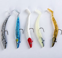 Load image into Gallery viewer, GemanFish Soft Lead Fish Set Kit Lots, Best Choice for Fishing Lures Baits Tackle Set for Freshwater Trout Bass Salmon-Include Vivid Spinner Baits, Crank baits Lures Pack of 5