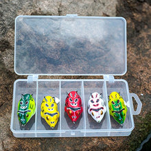 Load image into Gallery viewer, GemanFish Fishing Lures Top Water Floating Weedless Lure Hollow Frog Fishing Lures Soft Top Water Baits with Tackle Box for Bass Snake Head Saltwater Freshwater Fishing